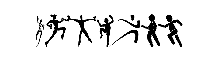 FitnessSilhouettes  Free Fonts Download