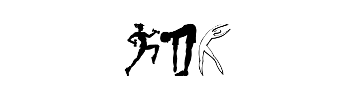 FitnessSilhouettes  Free Fonts Download