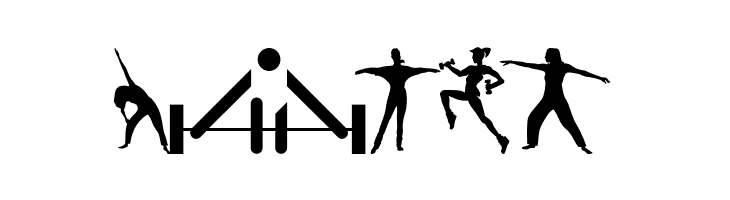 FitnessSilhouettes  Free Fonts Download