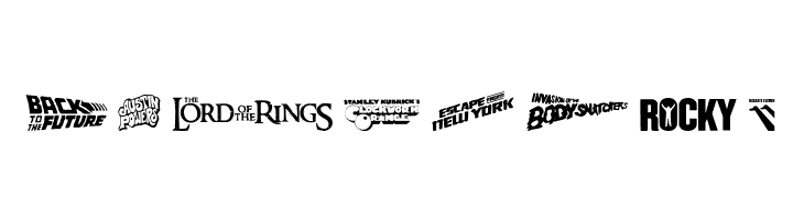 Movie Gallery  Free Fonts Download