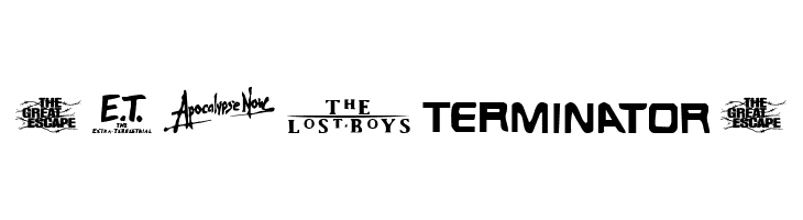 Movie Gallery  Free Fonts Download