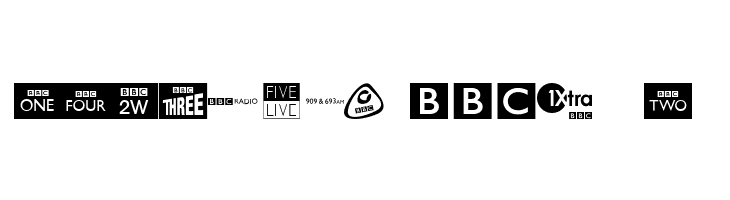 BBC TV Channel Logos  Free Fonts Download