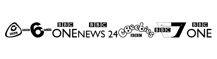BBC TV Channel Logos  Free Fonts Download