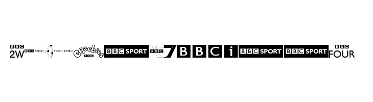BBC TV Channel Logos  Free Fonts Download