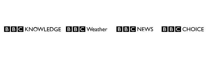 BBC Striped Channel Logos  Free Fonts Download