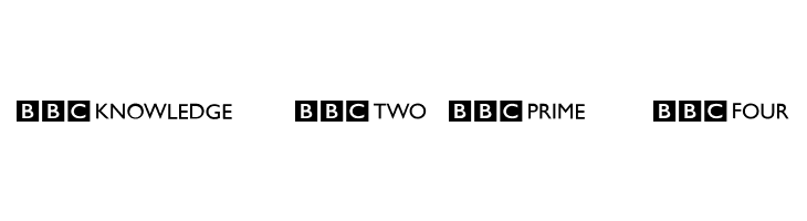 BBC Striped Channel Logos  Free Fonts Download