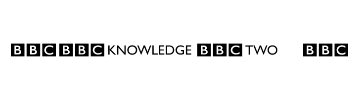 BBC Striped Channel Logos  Free Fonts Download