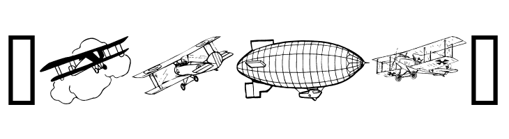 Aeroplanes  Free Fonts Download