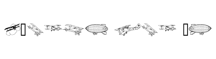 Aeroplanes  Free Fonts Download