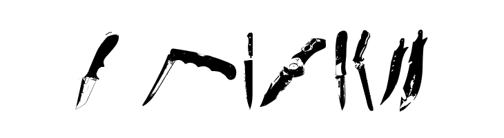 Knives  Free Fonts Download