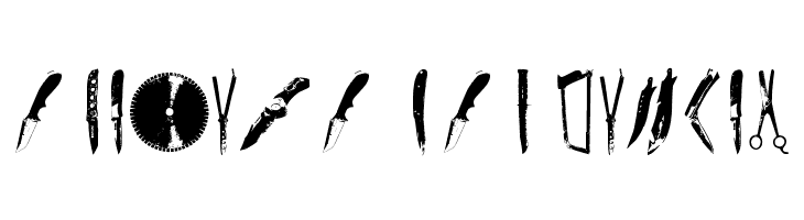 Knives  Free Fonts Download