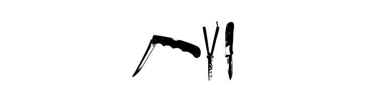 Knives  Free Fonts Download
