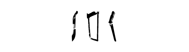 Knives  Free Fonts Download