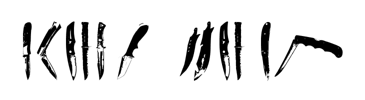 Knives  Free Fonts Download