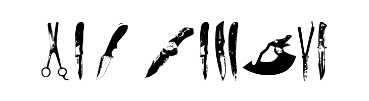 Knives  Free Fonts Download