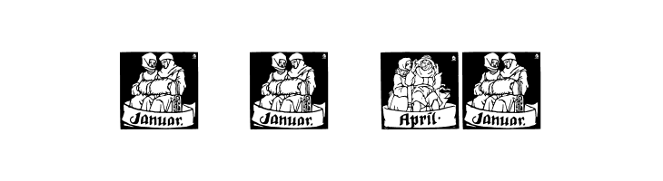 Monats-Vignetten 1  Free Fonts Download