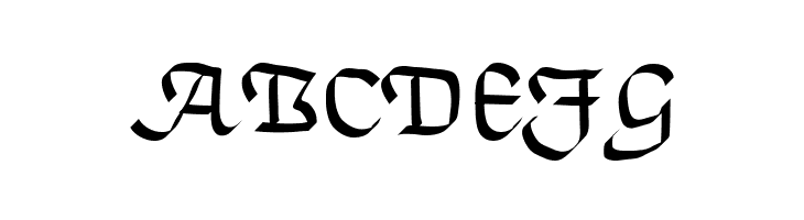 ABCDEFG TrumanScript Font