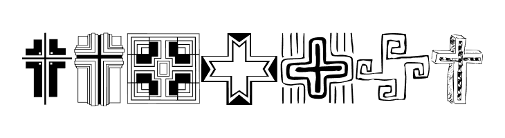 Christian Crosses II  Free Fonts Download