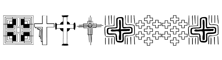 Christian Crosses II  Free Fonts Download