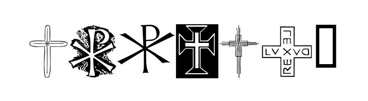 Christian Crosses II  Free Fonts Download