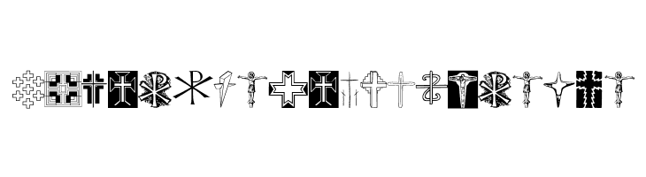 Christian Crosses II  Free Fonts Download