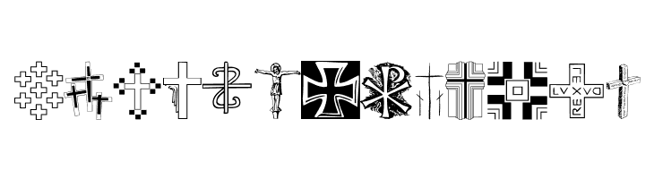 Christian Crosses II  Free Fonts Download
