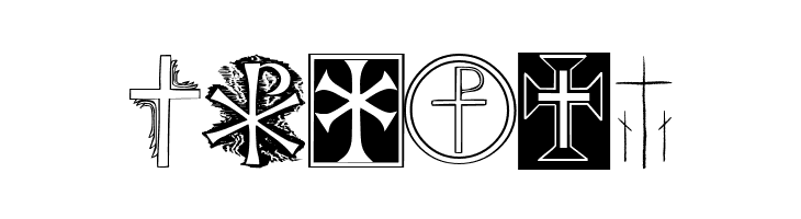 Christian Crosses II  Free Fonts Download