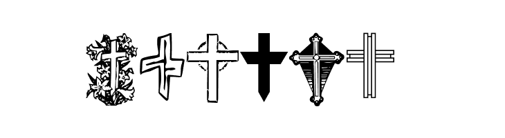 Christian Crosses V  Free Fonts Download