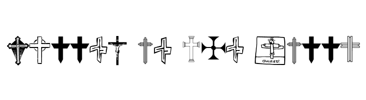 Christian Crosses V  Free Fonts Download