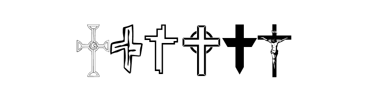 Christian Crosses V  Free Fonts Download