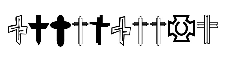 Christian Crosses V  Free Fonts Download
