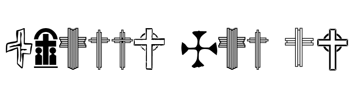 Christian Crosses V  Free Fonts Download