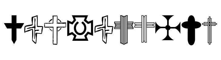 Christian Crosses V  Free Fonts Download