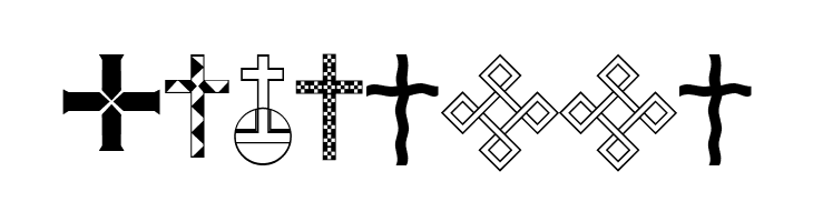 Christian Crosses IV  Free Fonts Download