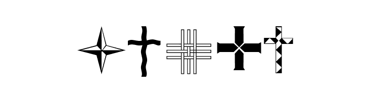 Christian Crosses IV  Free Fonts Download