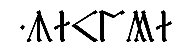 Cirth Erebor Caps  Free Fonts Download