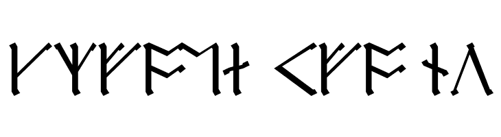 Cirth Erebor Caps  Free Fonts Download