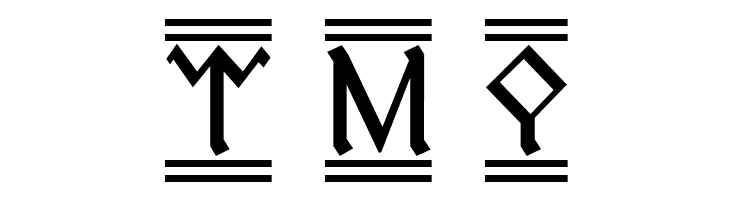 Cirth Erebor 2  Free Fonts Download