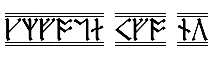 Cirth Erebor 2  Free Fonts Download