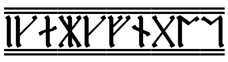 Cirth Erebor 2  Free Fonts Download
