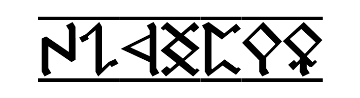 Cirth Erebor 1  Free Fonts Download