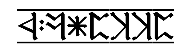 Cirth Erebor 1  Free Fonts Download