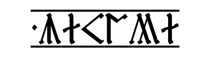 Cirth Erebor 1  Free Fonts Download