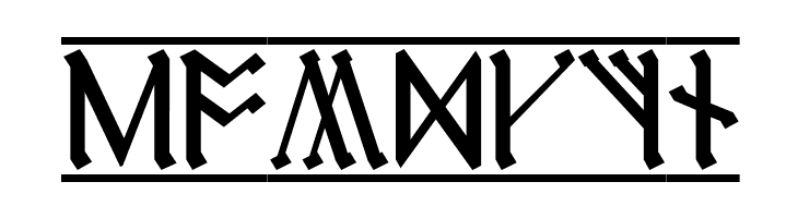 Cirth Erebor 1  Free Fonts Download