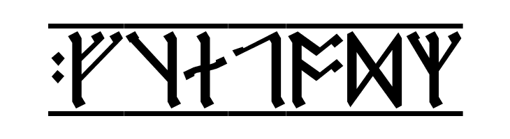 Cirth Erebor 1  Free Fonts Download