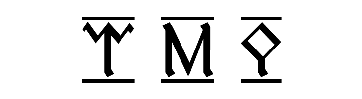 Cirth Erebor 1  Free Fonts Download