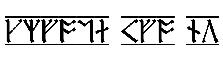 Cirth Erebor 1  Free Fonts Download