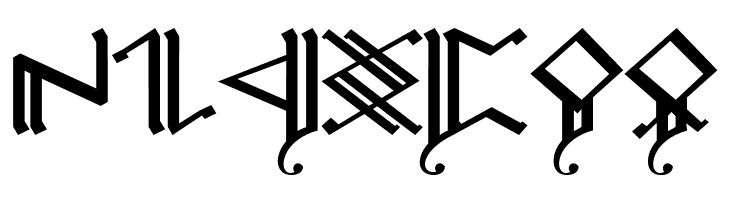 Cirth Erebor Caps 2  Free Fonts Download