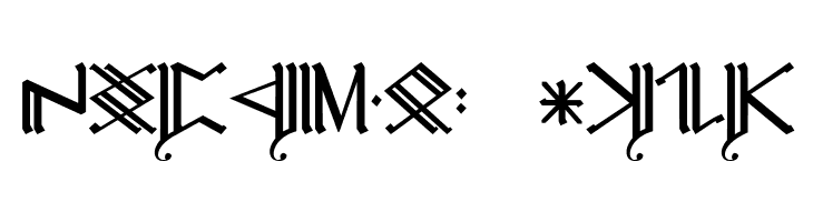 Cirth Erebor Caps 2  Free Fonts Download