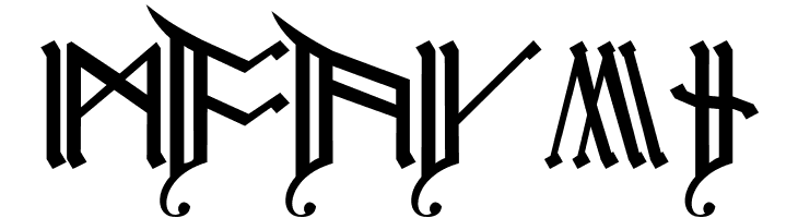 Cirth Erebor Caps 2  Free Fonts Download